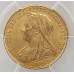 AUSTRALIA 1901 . ONE 1 SOVEREIGN . SYDNEY . GOLD . PCGS MS62